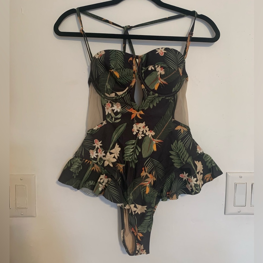 Floral One Piece Bathing Suit